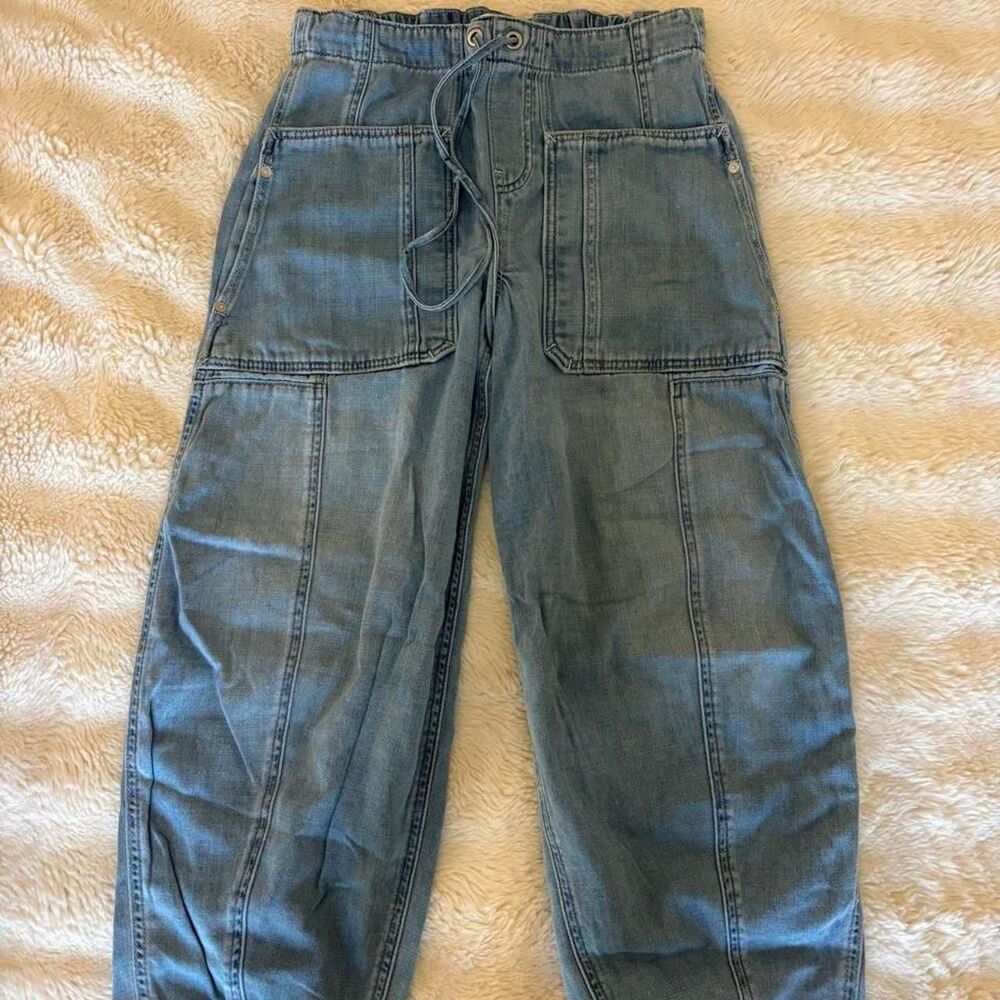 Free-people Women's Blue Trousers